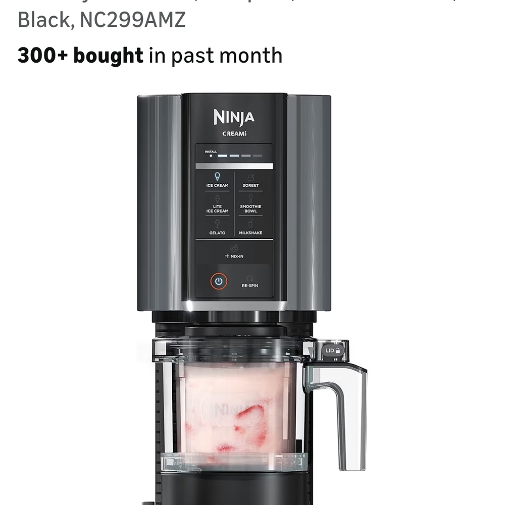FINAL PRICE❗Ninja Creami Ice Cream & Frozen Treat Maker - Black
